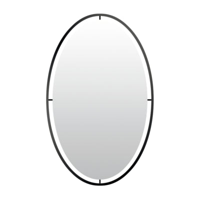 Len-Fra wandspiegel salem zwart 60 cm | 2 stuks