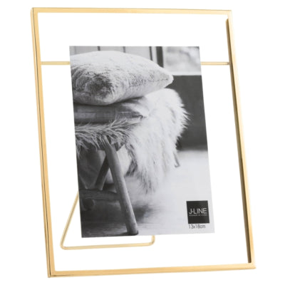 J-Line fotolijst goudkleurig 13 x 18 cm | 6 stuks