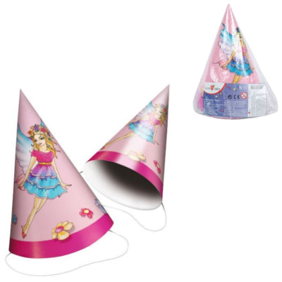Susy-Card feesthoeden met elastiek elfje 15 cm 6 stuks | 24 stuks