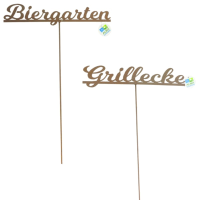 Alma Garden tuinsteker roestbruin 95 cm 2 assorti | 24 stuks