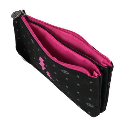 Skelanimals etui 2-vaks zwart 23 cm | 12 stuks