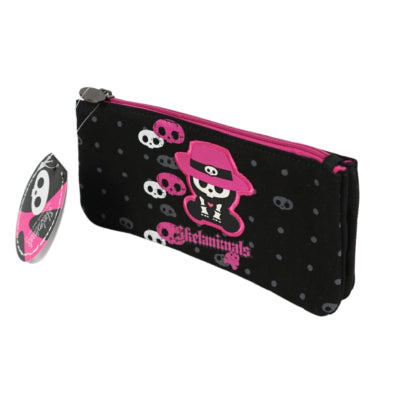 Skelanimals etui 2-vaks zwart 23 cm | 12 stuks