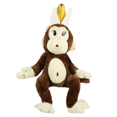 Knuffel aap met bananenschil zittend 55 cm 2 assorti | 15 stuks