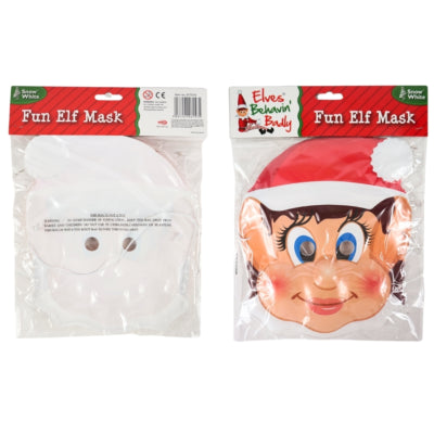 Kerst masker Elf one size | 40 stuks