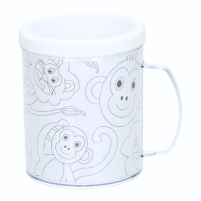 Kleur je eigen beker dieren 250 ml | 36 stuks