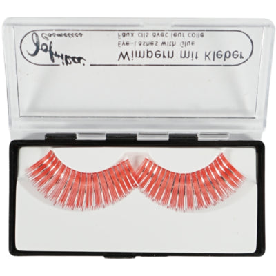 Jofrika cosmetics kunstwimpers oranje zilver 9,5 cm b-keus | 60 stuks
