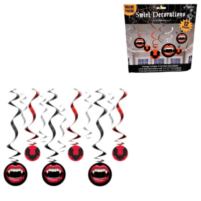 Spiraal hangers Vangtastic Halloween 61 cm set van 12 | 24 stuks
