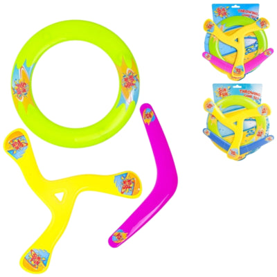 Sun Fun Flying Frisbee set 30 cm assorti set van 3 | 12 stuks