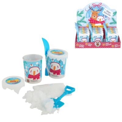 DIY magische sneeuw met schep 10 g | 12 stuks