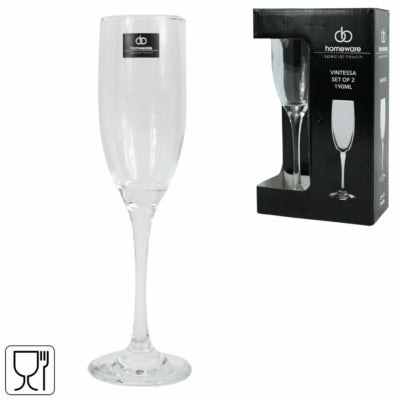 Homeware champagneglas vintessa 190 ml 2 stuks | 12 stuks