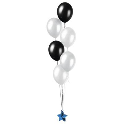 Amscan Ballongewicht ster blauw 10 cm | 24 stuks