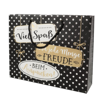 Geschenktas Viel Spaß 35 x 8,5 x 27,5 cm | 20 stuks