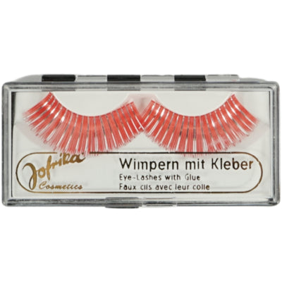 Jofrika cosmetics kunstwimpers oranje zilver 9,5 cm b-keus | 60 stuks