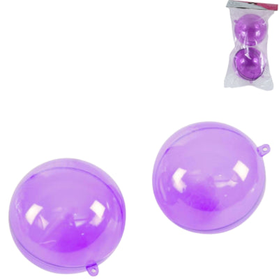 Miss France hangerbal paars 10 cm set van 2 | 24 stuks