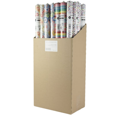 Cadeaupapier Capri 200 x 70 cm 4 assorti | 40 stuks