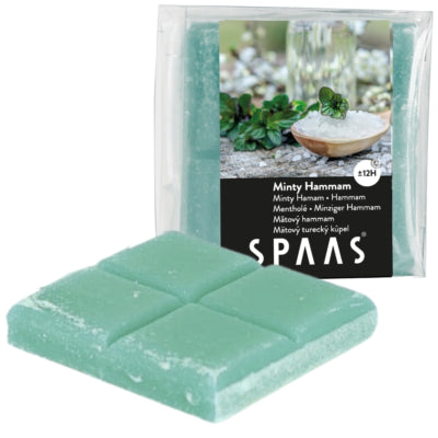 Spaas (r) waxmelts minty hammam 6,5 cm | 24 stuks