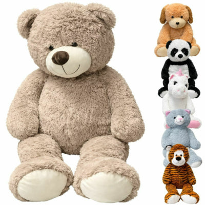 Knuffel XL pluche 90 cm 6 assorti | 12 stuks