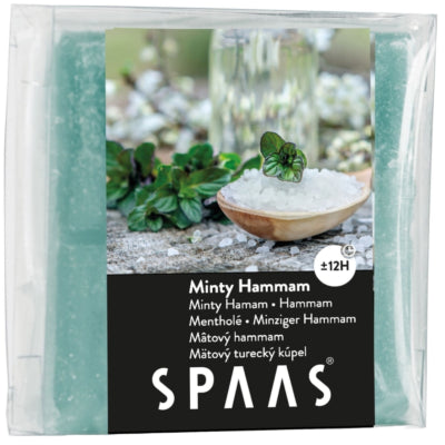 Spaas (r) waxmelts minty hammam 6,5 cm | 24 stuks