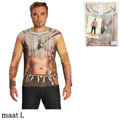 Kostuum Indiaan shirt volwassenen maat L | 13 stuks