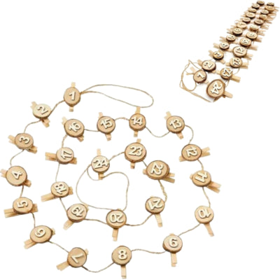 Adventskalender DIY 5 cm set van 24 | 16 stuks