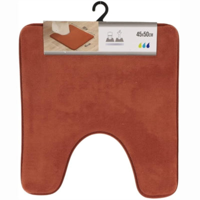 WC mat terracotta microfiber 45 x 50 cm | 16 stuks
