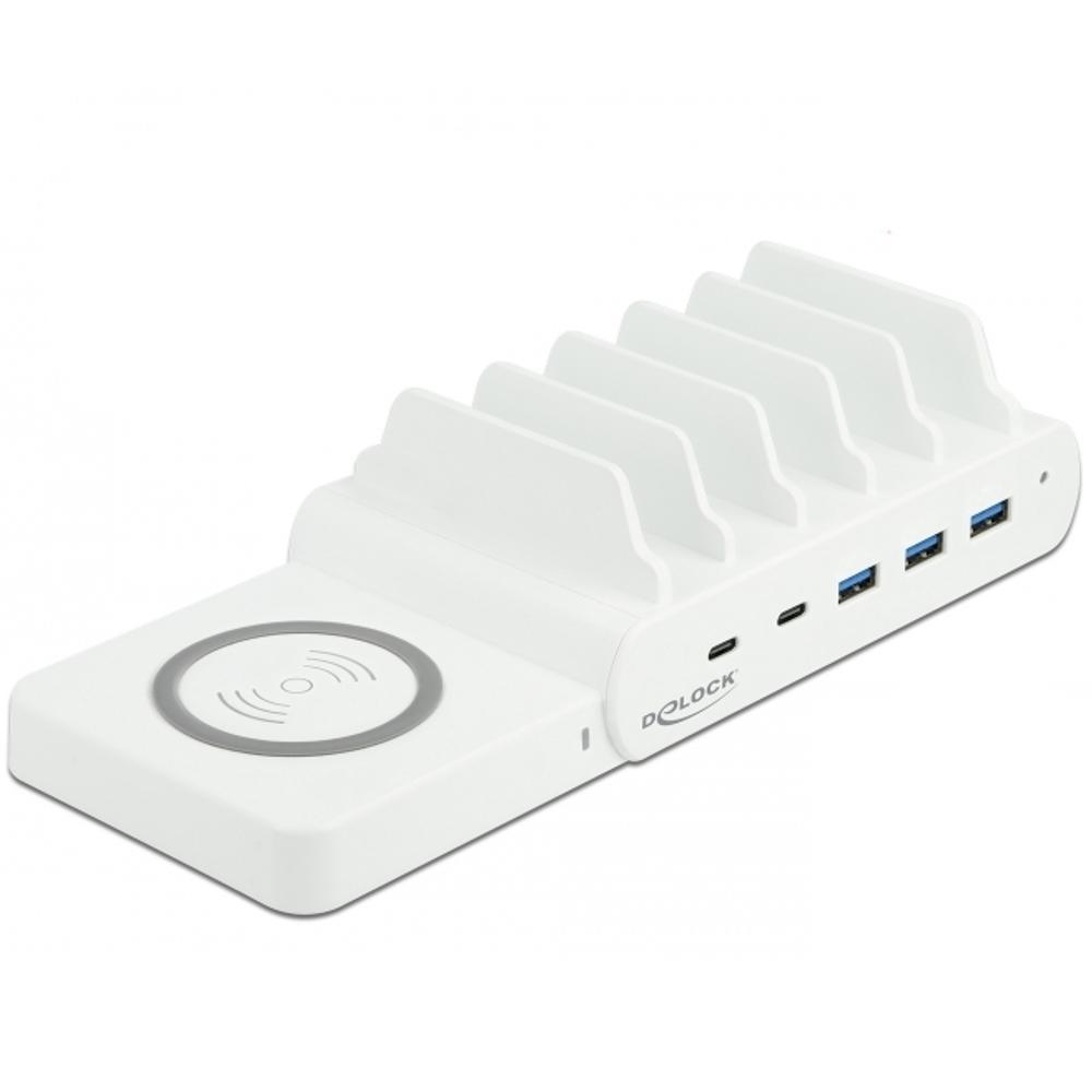 Qi oplader + USB hub