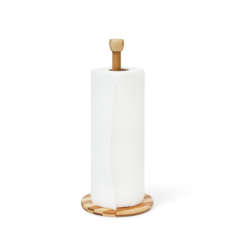 Imp Relaxdays keukenrolhouder bambus 32cm