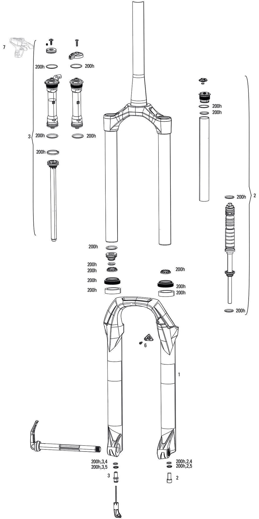 ROCKSHOX federgabel judy gold rl susp.fork rs judy gold rl 100mm black