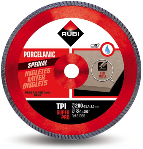 Rubi tpi 200 diamantzaagblad | 200mm | superpro - 31966