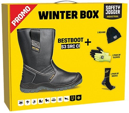 Safety Jogger bestboot laars s3 winter box zwart - maat 41 - 11.118.024.41
