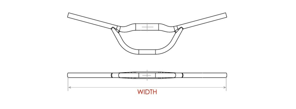 Satori Stuur falcon aero ø31.8mm b=700mm - mat zwart