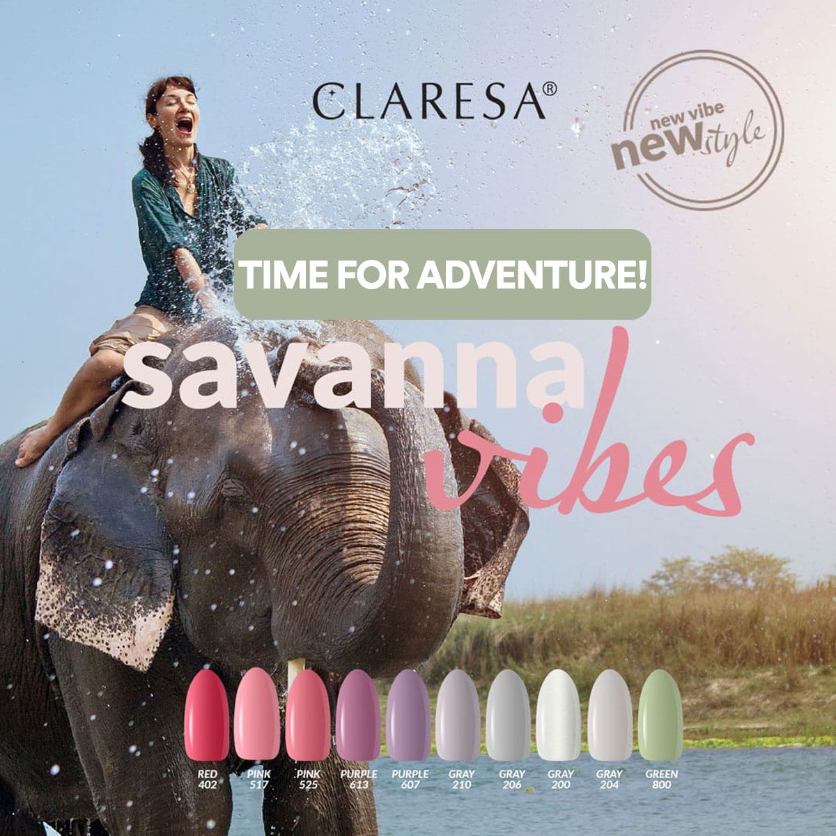 Claresa uv led gellak 5ml green 800 savanna vibes