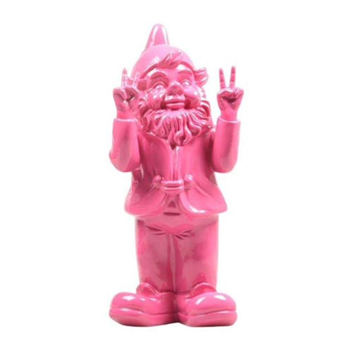 Stoobz Design Stoobz kabouter peace fuchsia 13x11x31cm