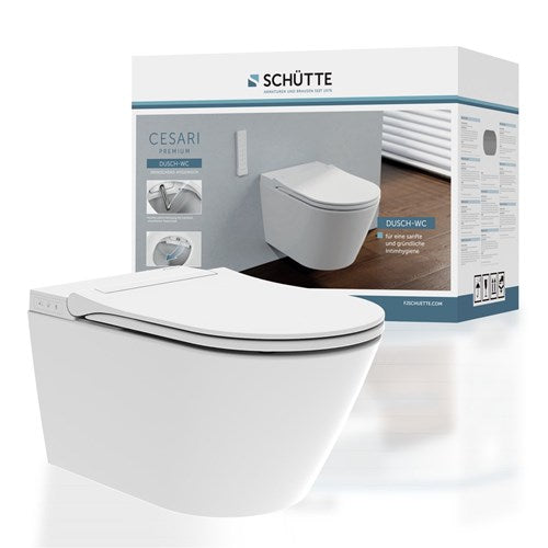 Schütte Schutte cesari premium douche-wc, randloos, met slim wc bril - 93100