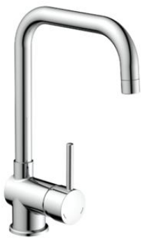 Schütte Schutte - york mengkraan keuken met l-uitloop, chroom - 79616