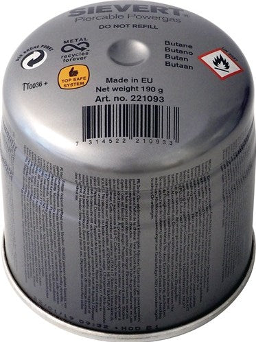 Sievert gaspatroon | 190 g 350 ml 1925 graden celsius | 1 stuk - 221093 - 221093