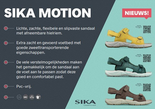 SIKA 22213 motion sandaal | zwart | maat 44 - 5703617241037