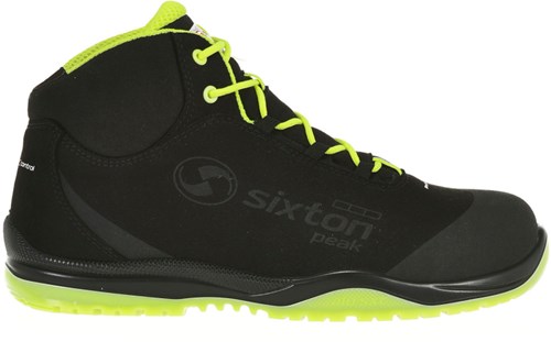 Sixton Peak cuban hoog 91370-00 s3 | zwart geel | maat 45 - 8052086524231