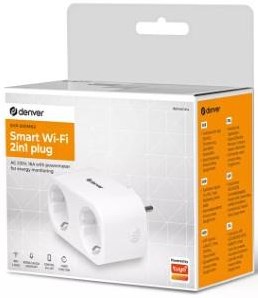 Enzo Slimme stekker 3600w wifi 2-voudig denver - 6980102