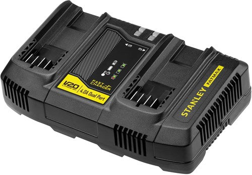 Stanley Powertools Stanley fatmax sfmcb24 v20 4a dual port charger - sfmcb24-qw