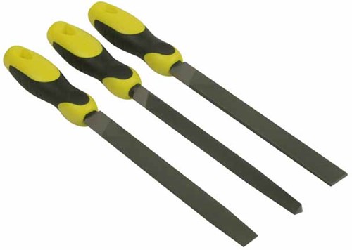Stanley Handgereedschap 3delige set vijlen halfzoet 200mm - 0-22-464