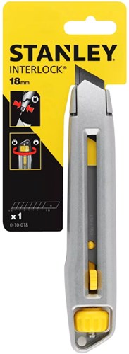 Stanley Handgereedschap interlock afbreekmes 18mm - 1-10-018 - 1-10-018
