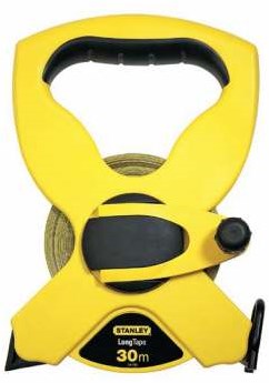 Stanley Handgereedschap landmeter fiberglas open kast | 60m - 12,7mm - 2-34-795