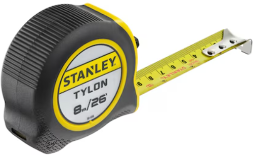 Stanley Handgereedschap rolbandmaat stanley tylon | 8m 24' - 25mm - 0-30-656
