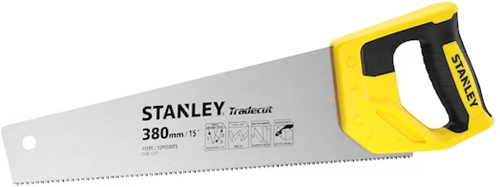 Stanley Handgereedschap stht20349-1 houtzaag tradecut fijn 380mm 11 tpi - stht20349-1