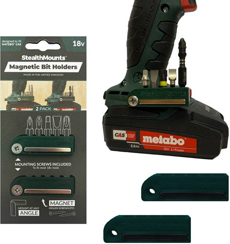 StealthMounts bithouder voor metabo cas | groen | 2 stuks - bh-mt-grn-2
