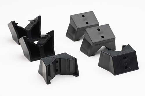 StealthMounts bm-mw12-blk-6-blk accuhouder voor milwaukee m12 | zwart | 6-pack - bm-mw12-blk-6-blk