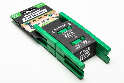 StealthMounts tm-mhh18-grn-4 gereedschaphouders voor hikoki metabo hpt hitachi 18v | groen | 4 stuks - tm-mhh18-grn-4