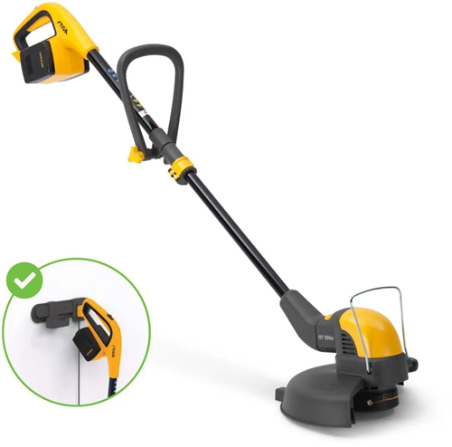Stiga gt 300e accu bosmaaier | 3 serie | 0,4 kw | koolborstels | 30 cm | telescopisch | dubbele draad 1,6mm | exclusief accu en lader- 273100001 st1