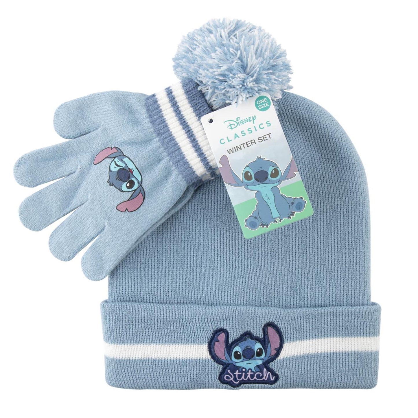 Merkoos Lilo stitch winterset muts handschoen